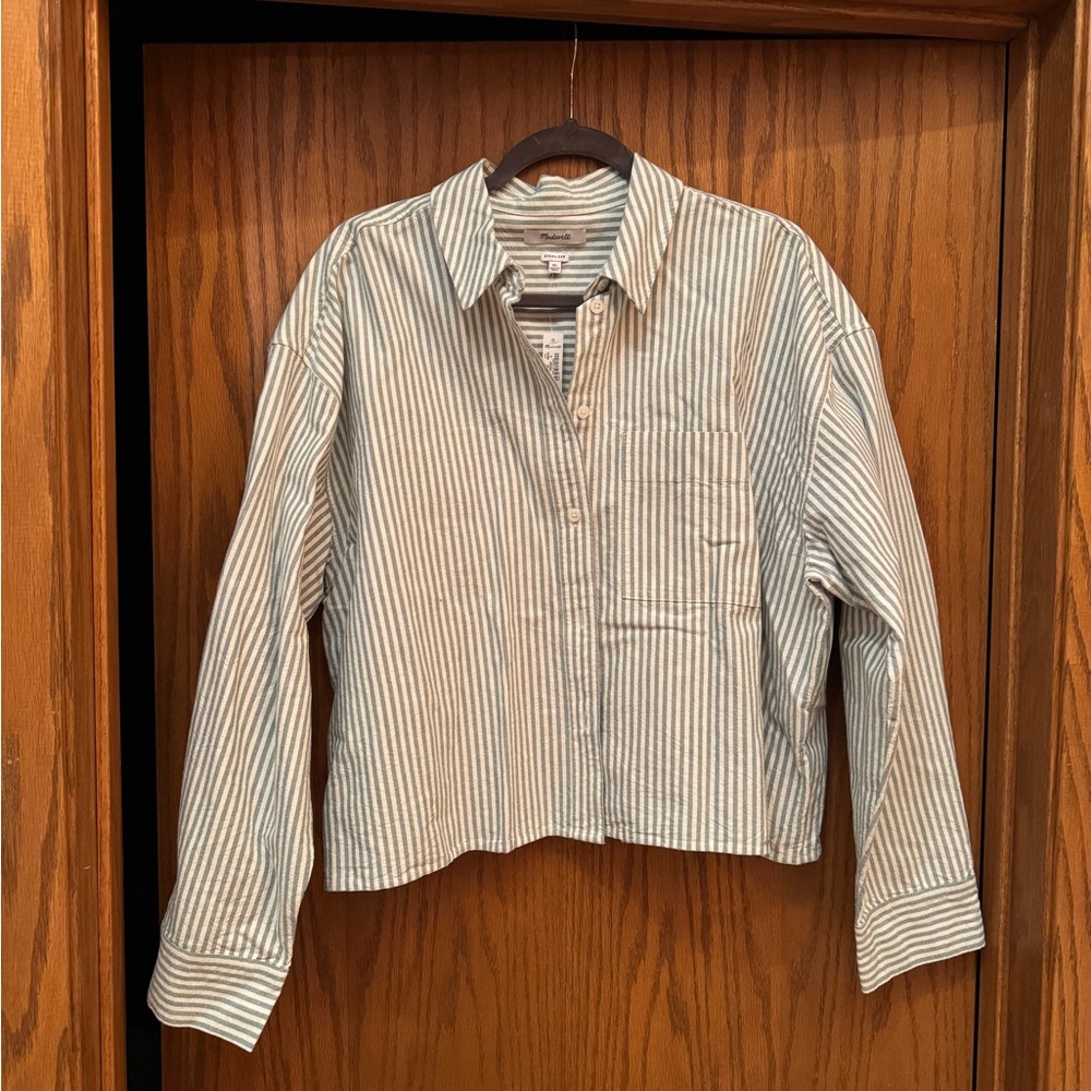 Madewell Cropped Button Up - New with tags